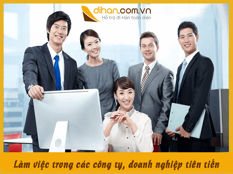 Làm việc trong các công ty, doanh nghiệp tiên tiến