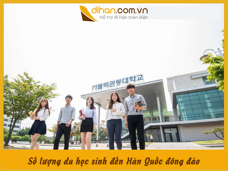 Số lượng du học sinh đến Hàn Quốc đông đảo